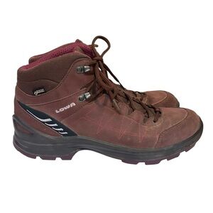 Lowa Tiago GTX Mid Hiking Waterproof Boots Brown Leather Size 9.5